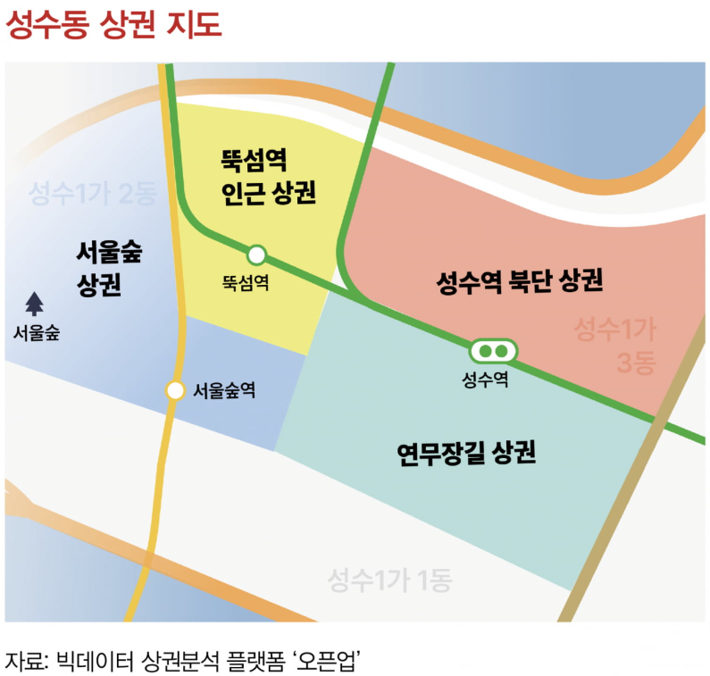 성수동 상권 지도